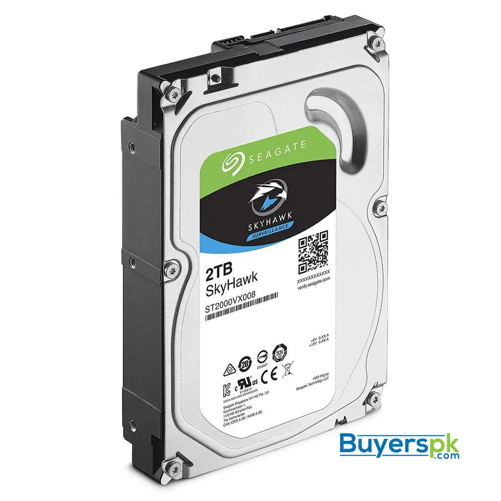 Seagate SkyHawk 2TB Surveillance Hard Drive - SATA 6Gb/s 64MB Cache 3.5-Inch Internal Drive (ST2000VX008) 3 Yrs Warranty - Hard Drive Seagate SkyHawk 2TB Surveillance Hard Drive - SATA 6Gb/s 64MB Cache 3.5-Inch Internal Drive (ST2000VX008) 3 Yrs Warranty - Hard Drive